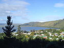 Blick auf die Lagune von Knysna