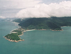 Luftbild der Insel Phangan