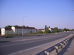 Die I/63 im Stadtgebiet von Komárno