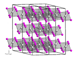 Kristallstruktur von Vanadium(III)-bromid