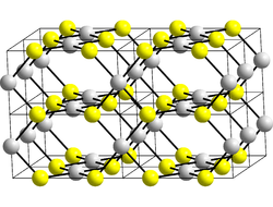 Kristallstruktur von Palladium(II)-sulfid
