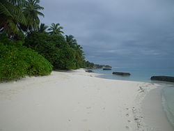 Strand von Kuramathi (Lagunenseite)