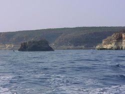 Küste von Lampedusa