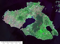 Satellitenbild von Lesbos