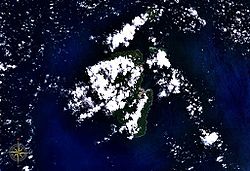 Satellitenbild der Lihir-Inseln (Mahur ist nicht im Bild)