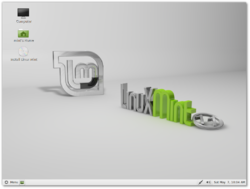 Bildschirmphoto von Linux Mint 11 (Katya)