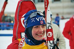 Liv Grete Poirée beim Weltcup in Antholz 2006