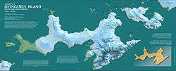 Karte mit Rugged Island im äußersten Westen