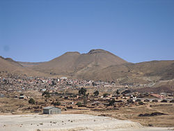 Blick auf die Stadt Llallagua