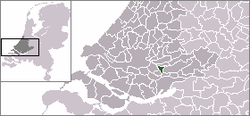 Lage von Alblasserdam in den Niederlanden