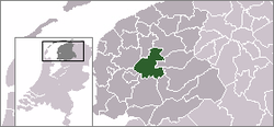 Lage der Gemeinde Boarnsterhim in den Niederlanden