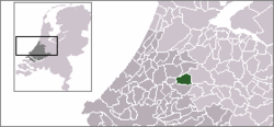 Lage von Bodegraven in den Niederlanden