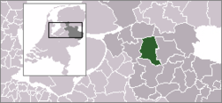 Lage von Dalfsen in den Niederlanden