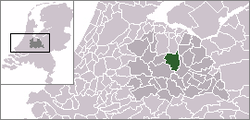 Lage der Gemeinde De Bilt in den Niederlanden