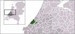 Lage von Den Haag / ’s-Gravenhage in den Niederlanden