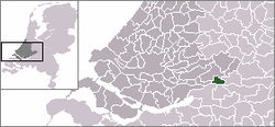 Lage von Gorinchem in den Niederlanden