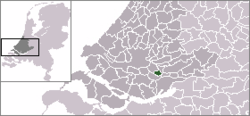 Lage von Hendrik-Ido-Ambacht in den Niederlanden