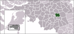 Lage der Gemeinde Laarbeek in den Niederlanden