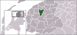 Lage der Gemeinde Leeuwarden in den Niederlanden