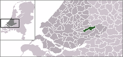 Lage von Liesveld in den Niederlanden