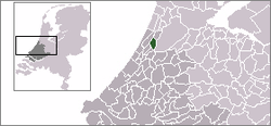 Lage von Lisse in den Niederlanden