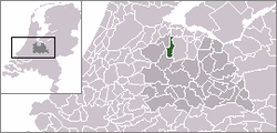 Lage von Loenen aan de Vecht in den Niederlanden