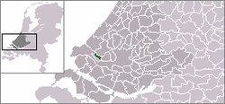 Lage von Maassluis in den Niederlanden