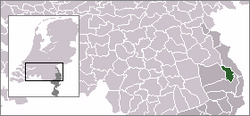 Lage von Meerlo-Wanssum in den Niederlanden
