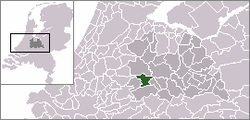 Lage von Montfoort in den Niederlanden