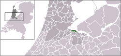 Lage von Muiden in den Niederlanden