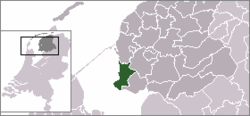 Lage von Nijefurd in den Niederlanden