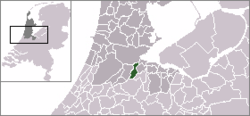 Lage der Gemeinde Ouder-Amstel in den Niederlanden