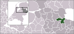 Lage von Twenterand in den Niederlanden