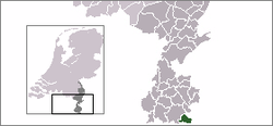 Lage von Vaals in den Niederlanden