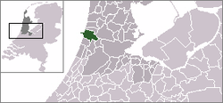 Lage von Velsen in den Niederlanden
