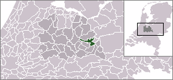 Lage von Woudenberg in den Niederlanden