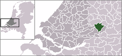 Lage der Gemeinde Zederik in den Niederlanden