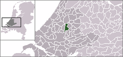 Lage von Zevenhuizen-Moerkapelle in den Niederlanden