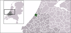 Lage von Katwijk in den Niederlanden
