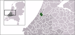 Lage von Teylingen in den Niederlanden