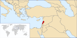 Karte Eparchie Beirut (Syrer)