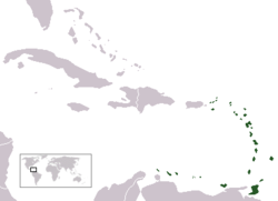 Karte von Kleine Antillen