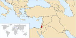 Karte Patriarchat von Jerusalem der Melkitischen Griechisch-Katholischen Kirche