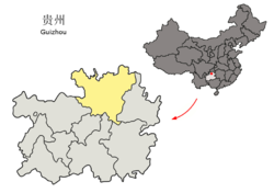 Lage Zunyis in Guizhou