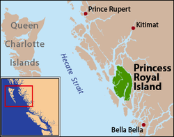Lage von Princess Royal Island