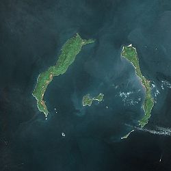 Satellitenbild der Îles de Los