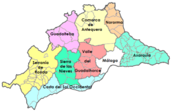 Comarcas der Provinz Málaga
