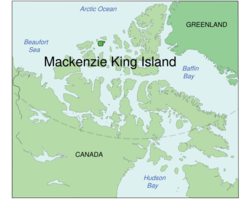 Lage von Mackenzie-King-Insel