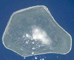 Satellitenbild von Mangaia