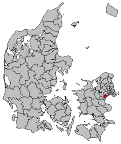 Lage von Greve in Dänemark